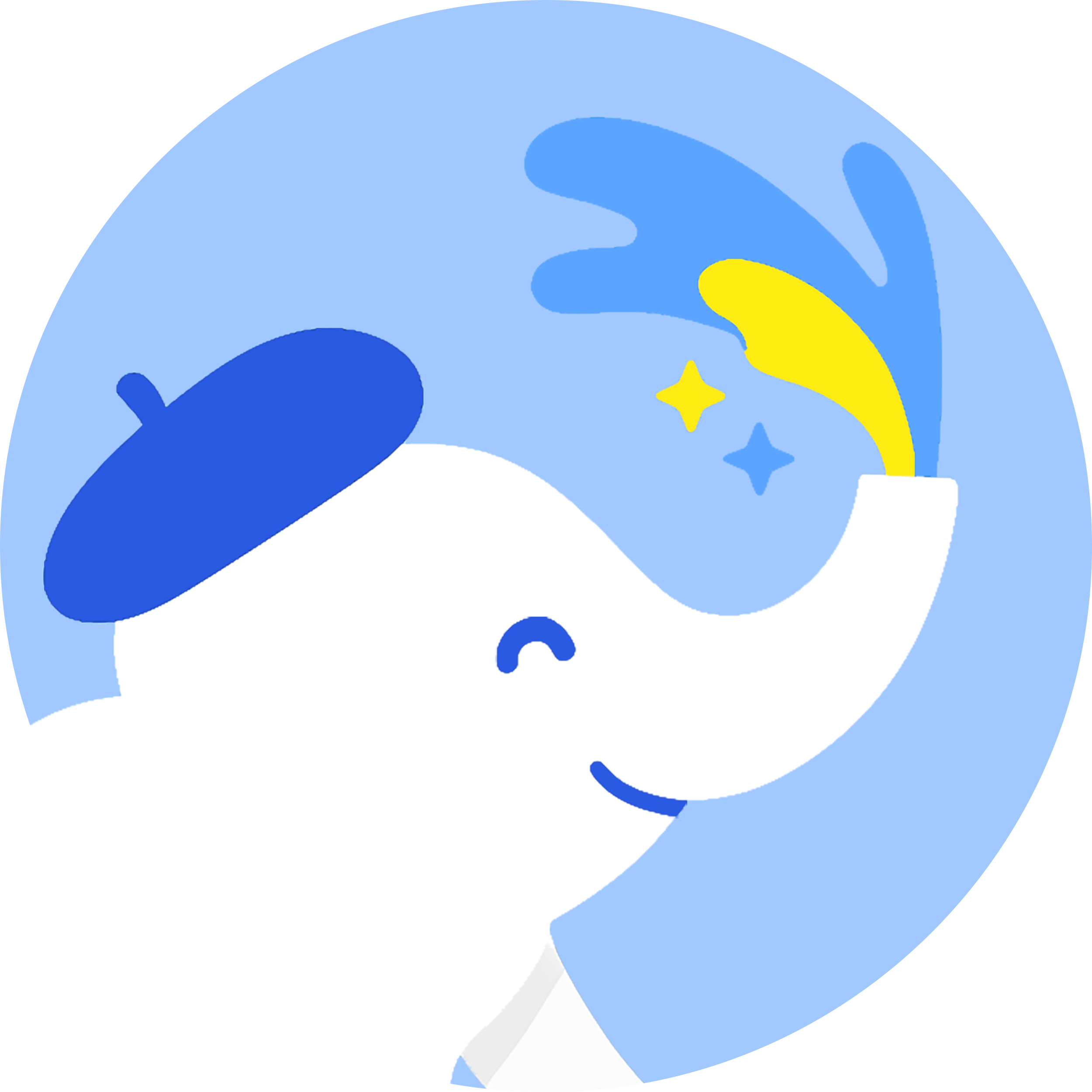 Truly Sandra elephant logo mascot